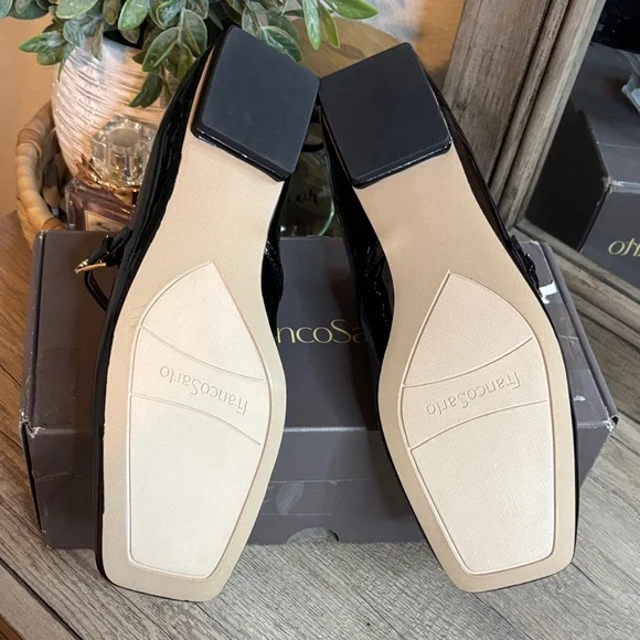 Franco Sarto Tinsley Mary Jane Flats-Black Patent - Picture 6 of 7